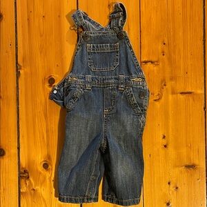Old Navy Blue Denim Overalls (3-6m)